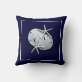 航海ので青いヒトデの砂ドルの装飾用クッション クッション (裏面)