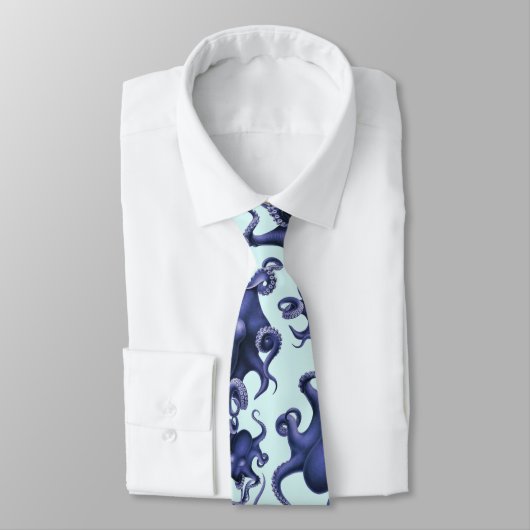 航海ので青い海のタコの結婚式 ネクタイ (タイ)