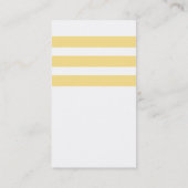 航海ので黄色および灰色のいかりのモノグラム 名刺 (裏面)