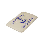 航海のないかりおよびカスタムのボートの名前 バスマット (アングル)