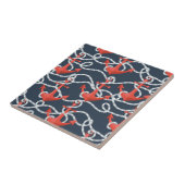 航海のないかりおよびロープパターン タイル (側面)