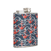 航海のないかりおよびロープパターン フラスク (右)