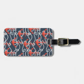航海のないかりおよびロープパターン ラゲッジタグ (正面横)