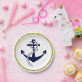 航海のないかりのカスタムなパーティーの紙皿 ペーパープレート (パーティー)