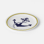 航海のないかりのカスタムなパーティーの紙皿 ペーパープレート (アングル)