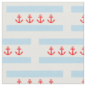 航海のないかりのシカゴの旗パターン ファブリック (クローズアップ)