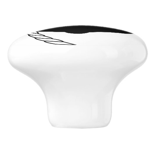 航海のないかりのドア・ノブの引出しの引き セラミックノブ (側面)