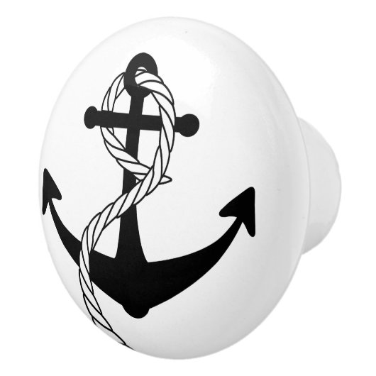 航海のないかりのドア・ノブの引出しの引き セラミックノブ (右)