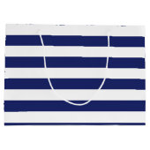 航海のないかりのパーソナライズな誕生日 ラージペーパーバッグ (裏面)