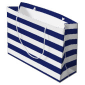 航海のないかりのパーソナライズな誕生日 ラージペーパーバッグ (裏面アングル)