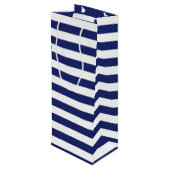 航海のないかりのパーソナライズな誕生日 ワインギフトバッグ (裏面アングル)