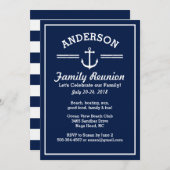 航海のないかりのビーチハウスの家族会旅行 招待状 (正面/裏面)