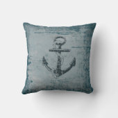 航海のないかりの動揺してで青い装飾用クッション クッション (裏面)