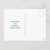 航海のないかりの木の沿岸クリスマス シーズンポストカード (裏面)