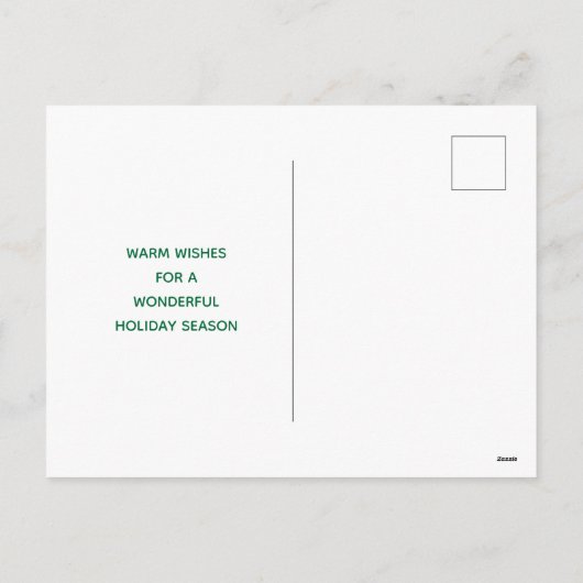 航海のないかりの木の沿岸クリスマス シーズンポストカード (裏面)