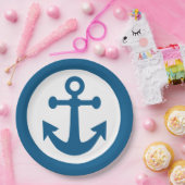 航海のないかりの紙皿 ペーパープレート (パーティー)