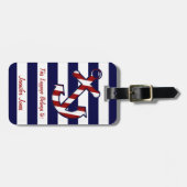 航海のないかりの荷物のラベル ラゲッジタグ (正面横)