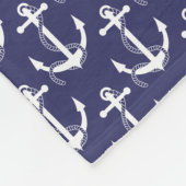 航海のないかりのAweigh海軍 フリースブランケット (角)