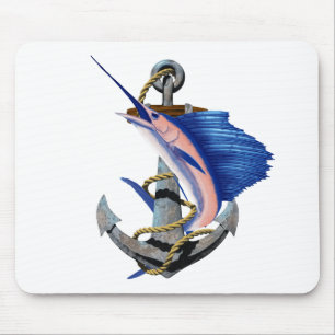 航海のないかりのSailfishの魚釣り マウスパッド