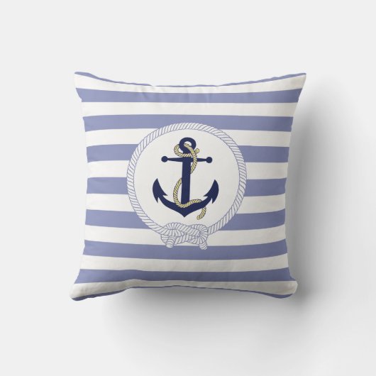 航海のないかりまたはストライプか航海のないかりの紋章 クッション (裏面)