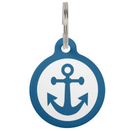 航海のないかりカスタムなペットラベル ペット　ネームタグ