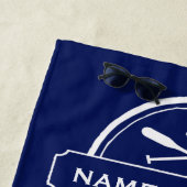 航海のないかり、かい名前、ビーチハウスのカスタム ビーチタオル (インサイチュ)