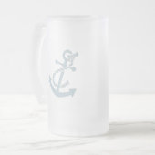 航海のないかり フロストグラスビールジョッキ (正面左)