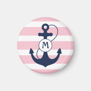 航海のないかりMongram マグネット
