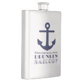 航海のなおもしろいな海軍酔った船員の海小屋 フラスク (右)