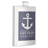 航海のなおもしろいな海軍酔った船員の海小屋 フラスク (右)