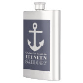 航海のなおもしろいな海軍酔った船員の海小屋 フラスク (左)