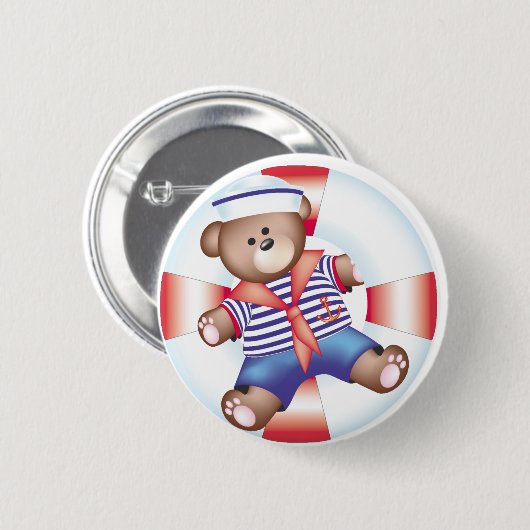 航海のなくま 缶バッジ (正面&裏面)