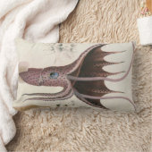 航海のなまたは海洋生物かイカまたはタコのLumbarの枕 ランバークッション (ブランケット)