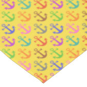 航海のなカラフルないかりパターンレトロ テーブルクロス (アングル)