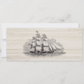 航海のなクジラの婚約パーティのチケットの招待状 招待状 (裏面)