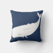 航海のなクジラの装飾用クッション クッション (裏面)