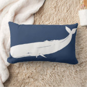 航海のなクジラのLumbarの枕 ランバークッション (ブランケット)