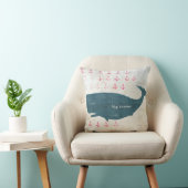 航海のなクジラはプレッピーな装飾用クッションを固定します クッション (椅子)