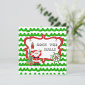 航海のなクリスマスのパーティの招待状 招待状 (スタンド正面)