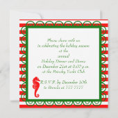 航海のなクリスマスのパーティの招待状 招待状 (裏面)