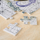 航海のなコンパスのヴィンテージ ジグソーパズル (側面)