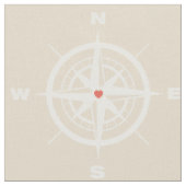 航海のなコンパスの生地 ファブリック (クローズアップ)