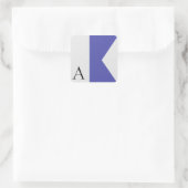 航海のなシグナルフラグのアルファベットのステッカー スクエアシール (バッグ)