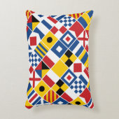 航海のなシグナルフラグパターン アクセントクッション (正面(垂直))