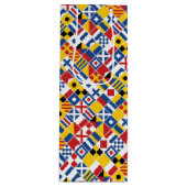 航海のなシグナルフラグパターン ワインギフトバッグ (正面)