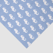 航海のなスカイブルーのタツノオトシゴパターン 薄葉紙 (詳細)