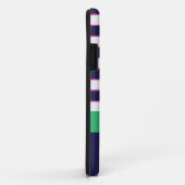 航海のなストライプおよびいかりのiPhone 5の場合 Case-Mate iPhoneケース (裏面/右)