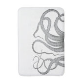 航海のなタコの触手のヴィンテージはsteampunをkraken バスマット (正面縦)