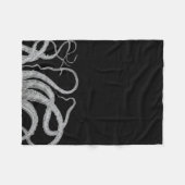 航海のなタコの触手のヴィンテージはsteampunをkraken フリースブランケット (正面(横))