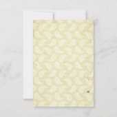 航海のなタツノオトシゴのビーチ結婚式RSVP 出欠カード (裏面)